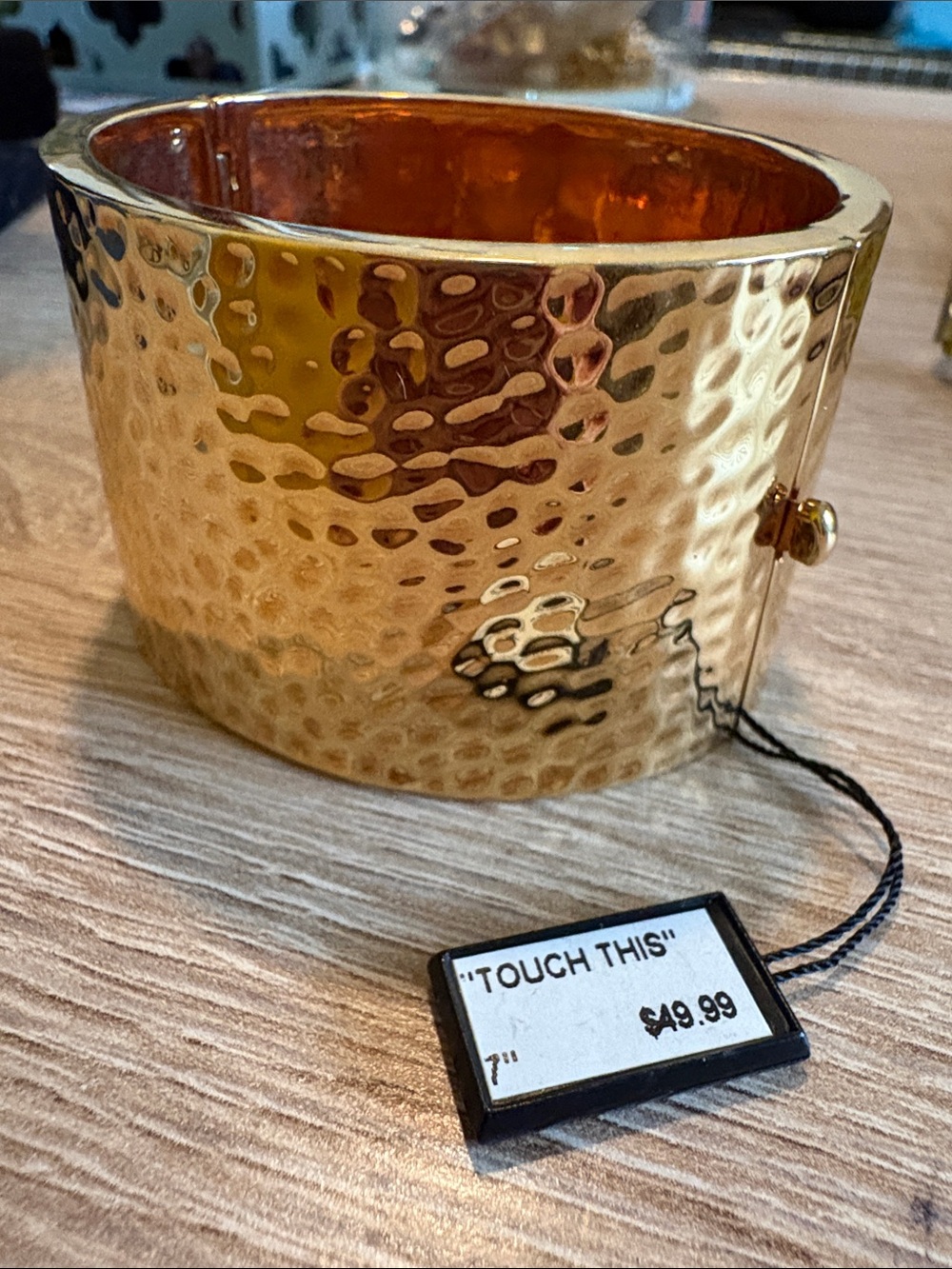 Fifth Avenue collection touch this clamper hammered bracelet size 7NWT
